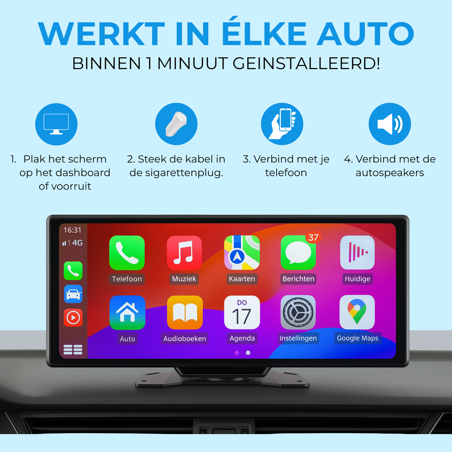 Apple / Android CarPlay - 9.3 inch | Premium Display (2025)