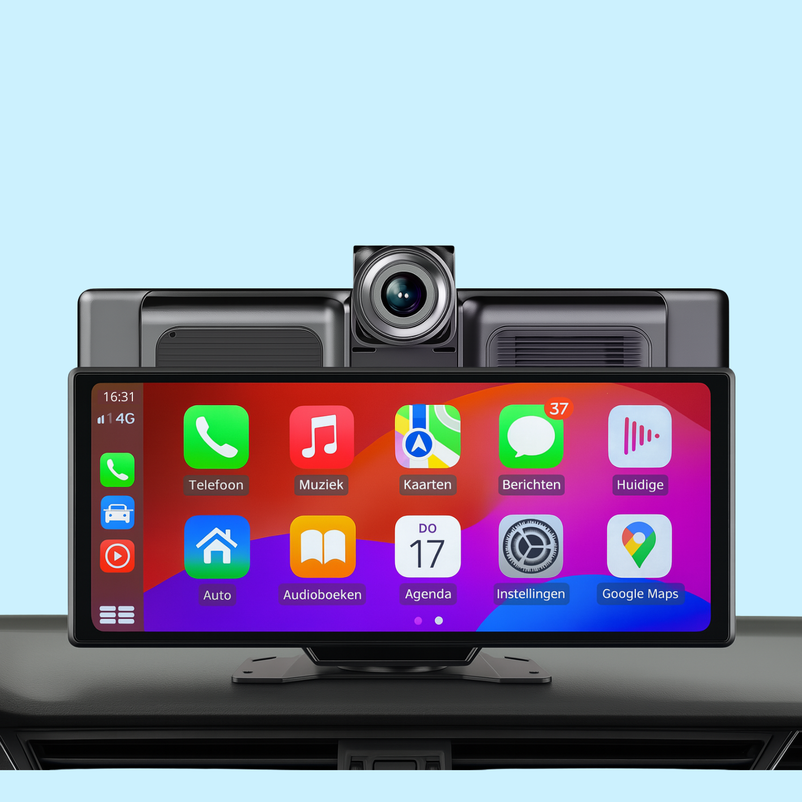 Apple / Android CarPlay - 9.3 inch | Premium Display - met Dashcam (2025)