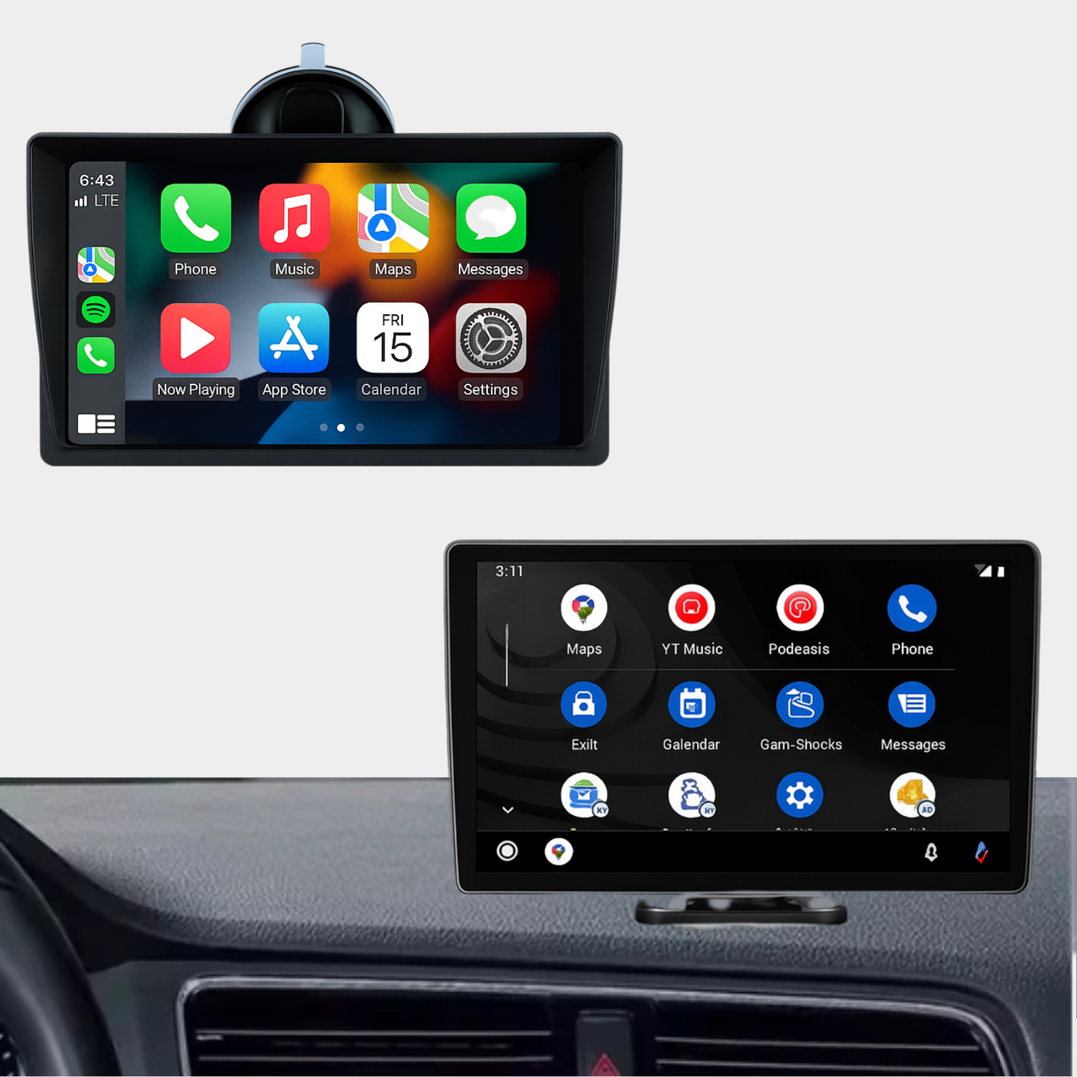 Apple / Android CarPlay – 7 inch | Standaard Display