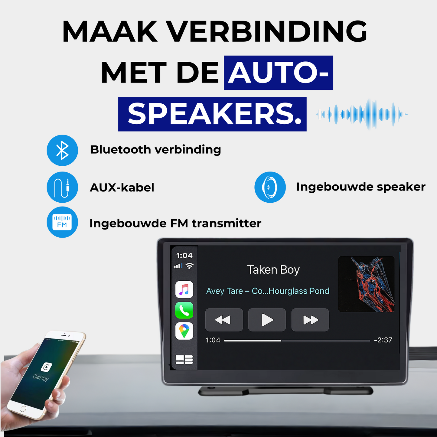 Apple / Android CarPlay - 7 inch scherm