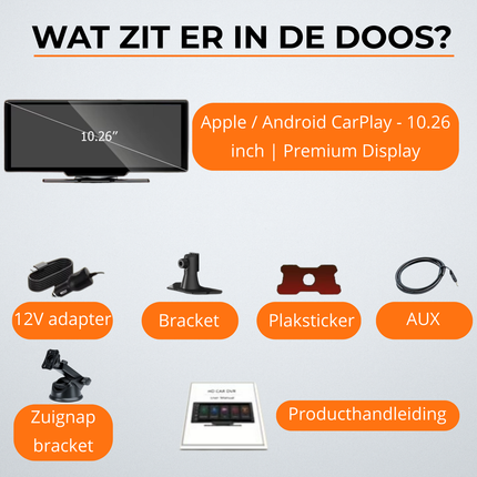 Apple / Android CarPlay - 10.26 inch | Premium Display (2025)