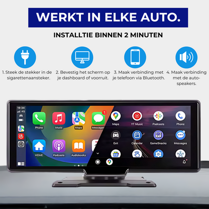 Apple / Android CarPlay - 10.26 inch scherm