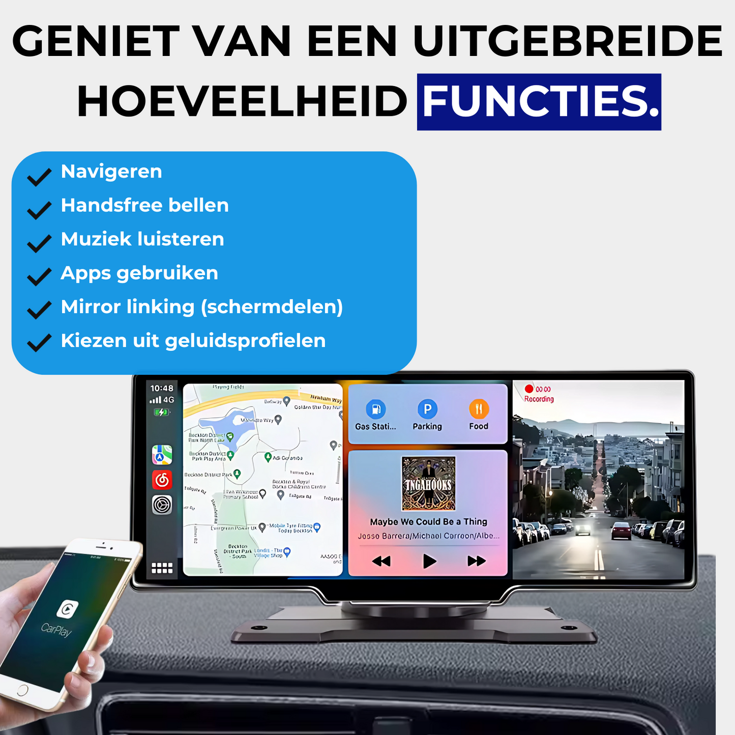Apple / Android CarPlay - 10.26 inch scherm