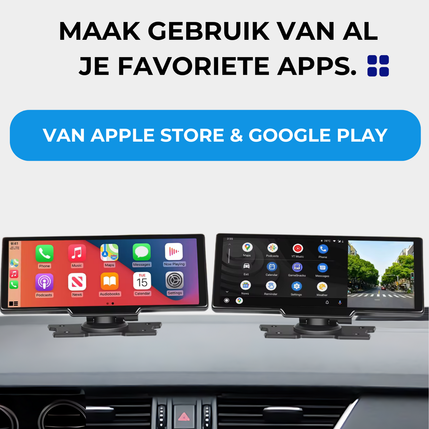 Apple / Android CarPlay - 10.26 inch scherm