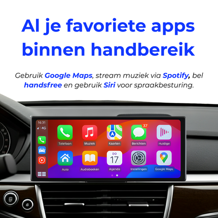 Apple CarPlay Scherm & Android Auto | 10.26 inch los scherm | 2026 model