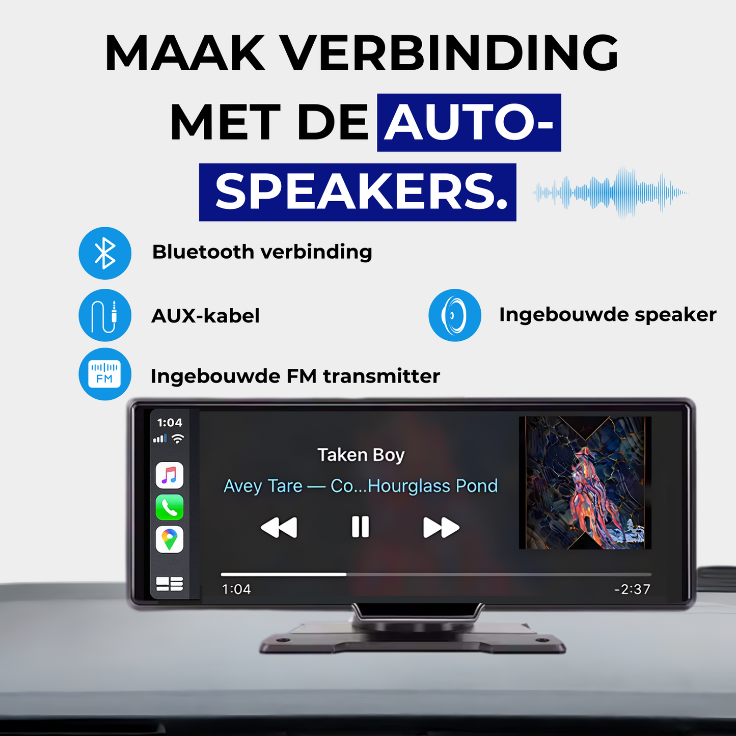 Apple / Android CarPlay - 10.26 inch scherm